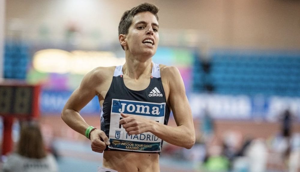 La atleta Marta Pérez en el World Indoor Tour de Madrid 2021. Foto Sportmedia La atleta Marta Pérez en el World Indoor Tour de Madrid 2021. Foto Sportmedia