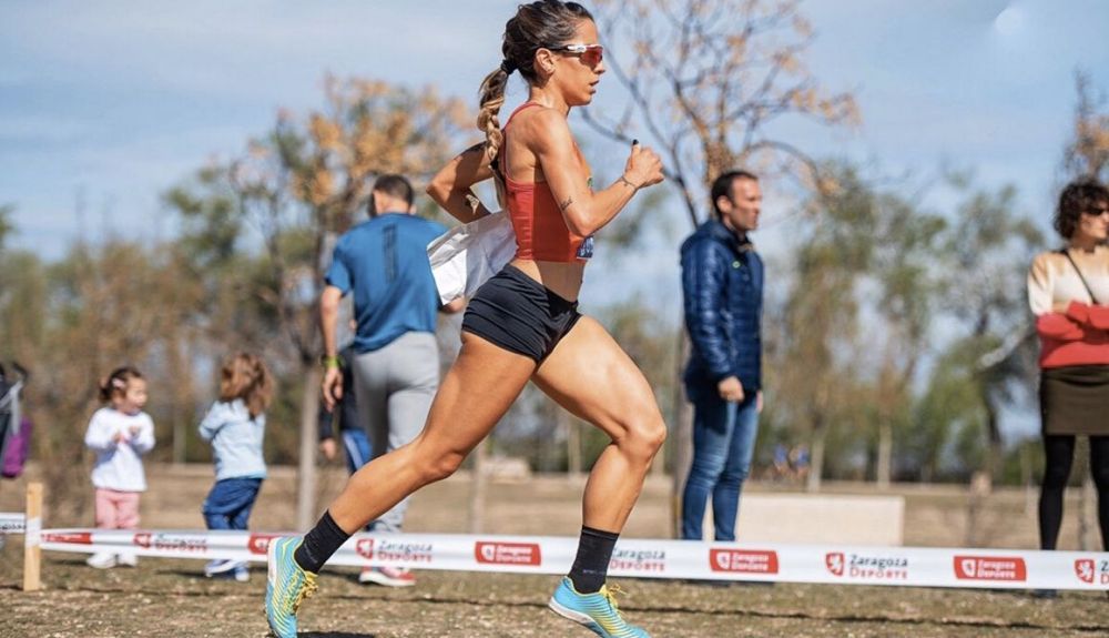 La atleta Lidia Campo durante una prueba de campo a través. Foto Sportmedia La atleta Lidia Campo durante una prueba de campo a través. Foto Sportmedia
