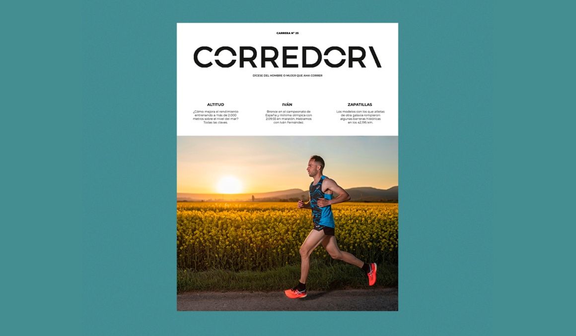 Iván Fernández encabeza el número 25 de la revista Corredor. Foto Félix Sánchez