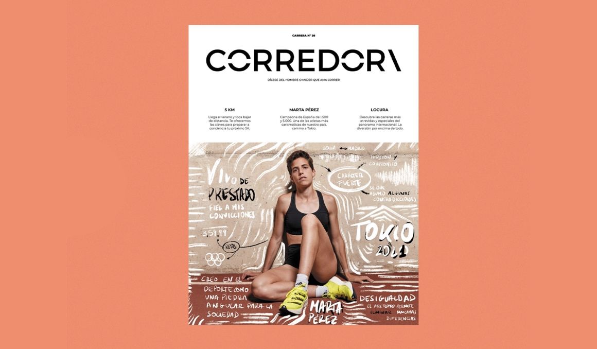 Marta Pérez y su compromiso, portada del número 26 de la revista Corredor