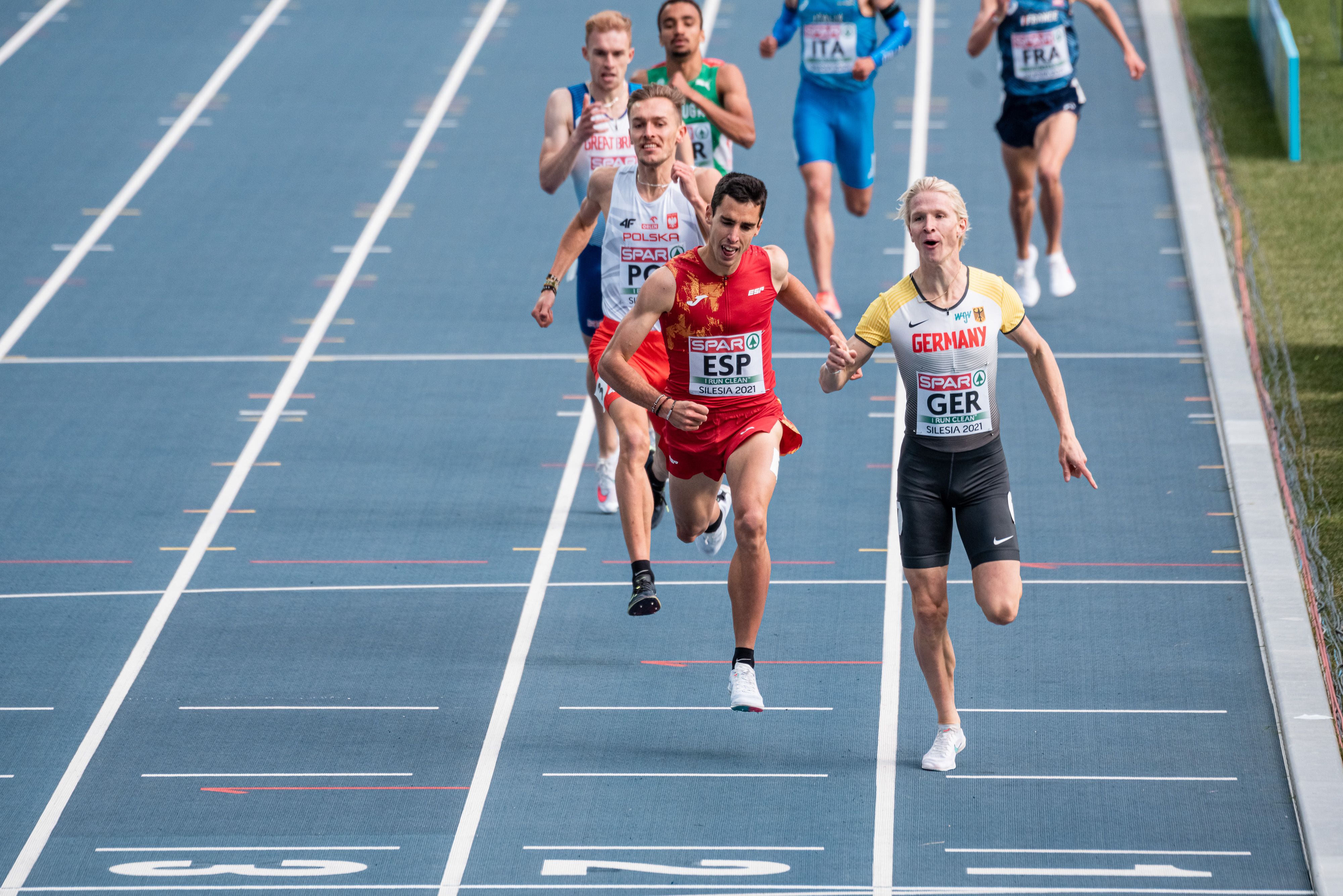 Jesús Gómez fue sorprendido en los 1.500 metros después de una carrera muy táctica. Foto: Sportmedia.
