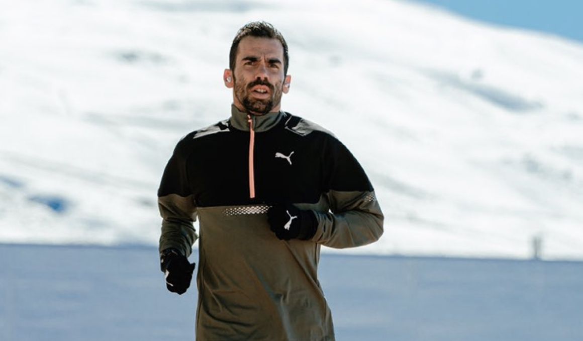 El atleta Kevin López entrenando en el CAR de Sierra Nevada