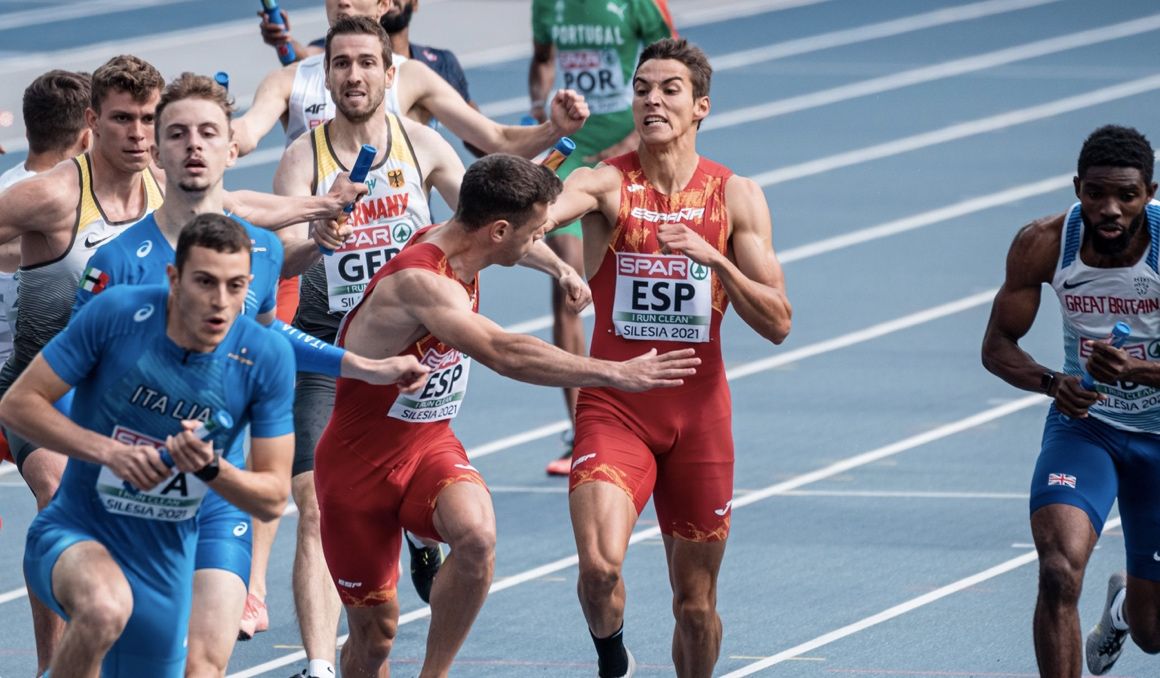 Los relevos 4x400m buscarán la plaza olímpica en el Meeting de Castellón. Foto Sportmedia