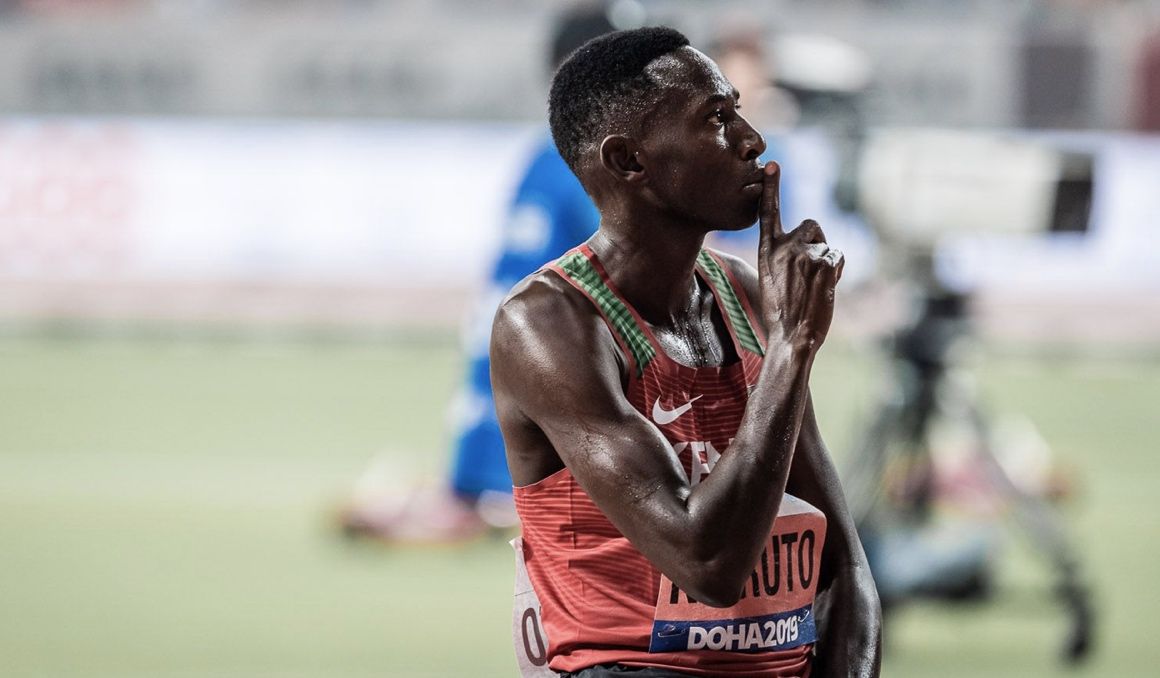 El keniano Conseslus Kipruto, gran dominador de los obstáculos en los últimos años y que no estará en Tokio. Foto: Sportmedia.
