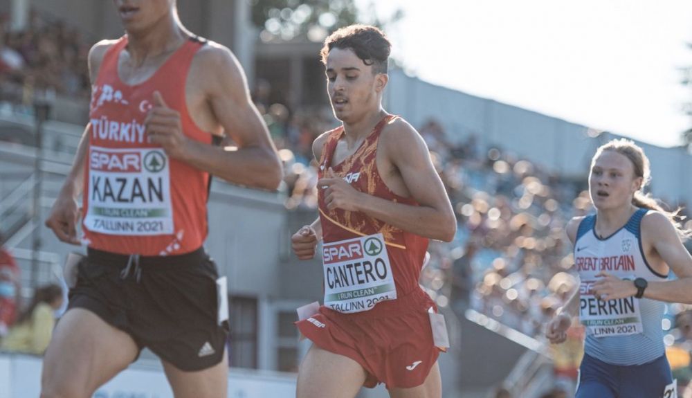 Cantero en la carrera del Campeonato de Europa sub 20. Foto Sportmedia Cantero en la carrera del Campeonato de Europa sub 20. Foto Sportmedia