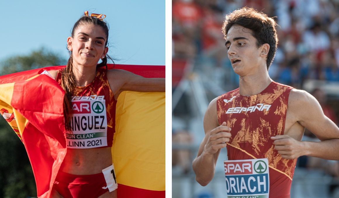 Carla Domínguez y Pol Oriach, campeones de España sub 20. Fotos: Sportmedia.
