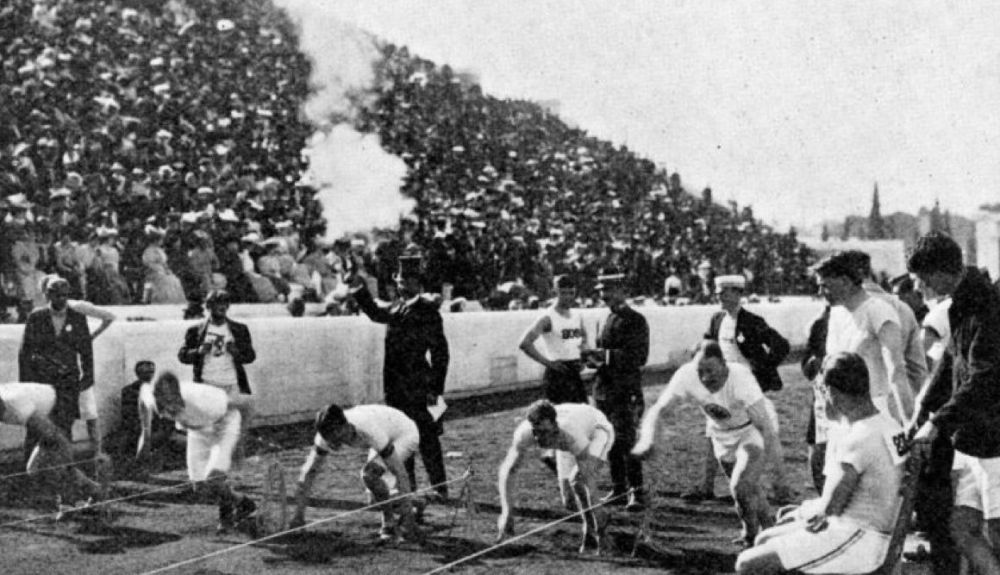 Una prueba de velocidad en San Luis 1904 Una prueba de velocidad en San Luis 1904