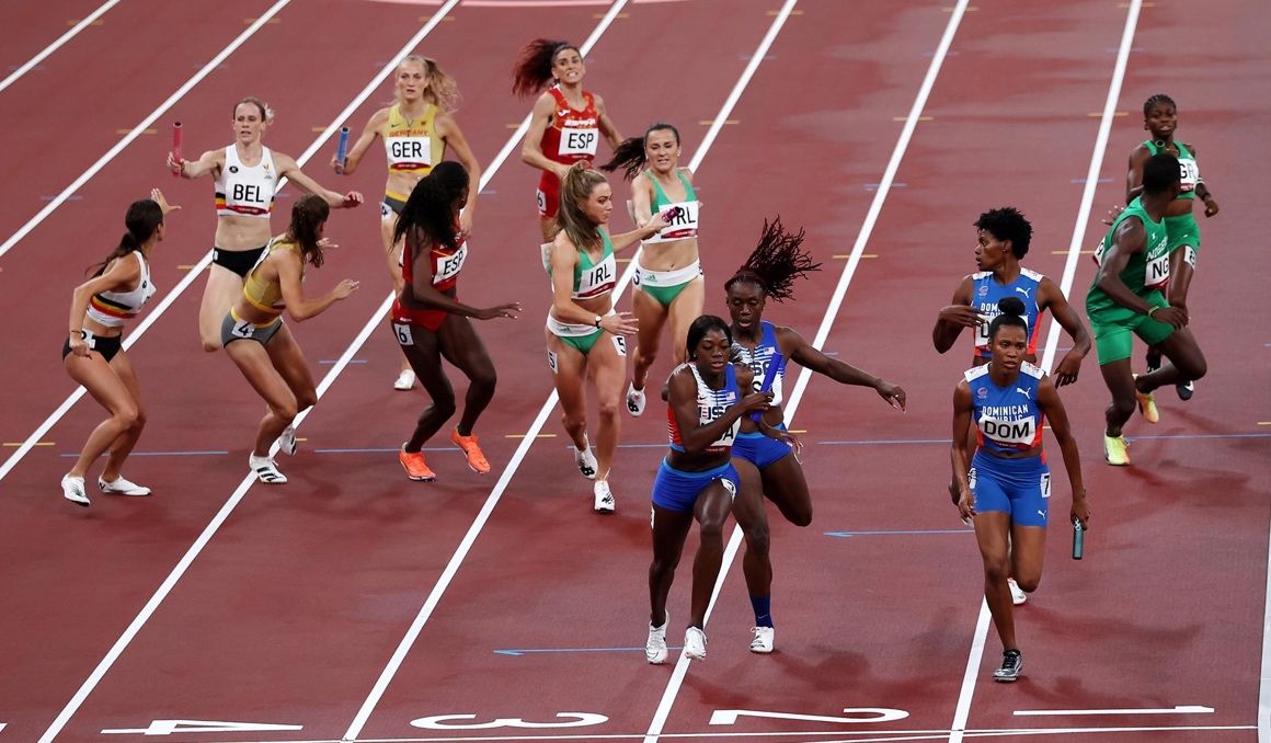 EE.UU. y R.Dominicana son recalificados en relevos, España se queda sin final. Foto EFE