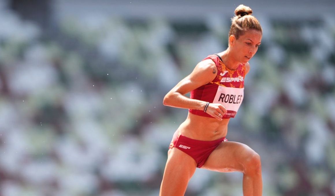 Carolina Robles en las series de 3.000 metros obstáculos en Tokio 2020. Foto Félix Sánchez