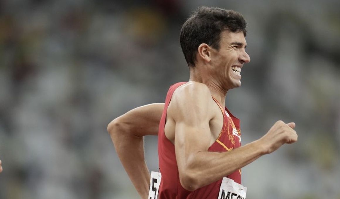 Adel Mechaal, que hoy ha rozado el récord de España de 10K, en los Juegos Olímpicos de Tokio. FOTORUNNERS. Adel Mechaal, que hoy ha rozado el récord de España de 10K, en los Juegos Olímpicos de Tokio. FOTORUNNERS.