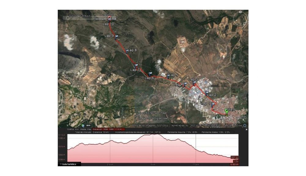 Así es el recorrido deEl 10K Soria Valonsadero que se disputa este sábado 4 de septiembre.
