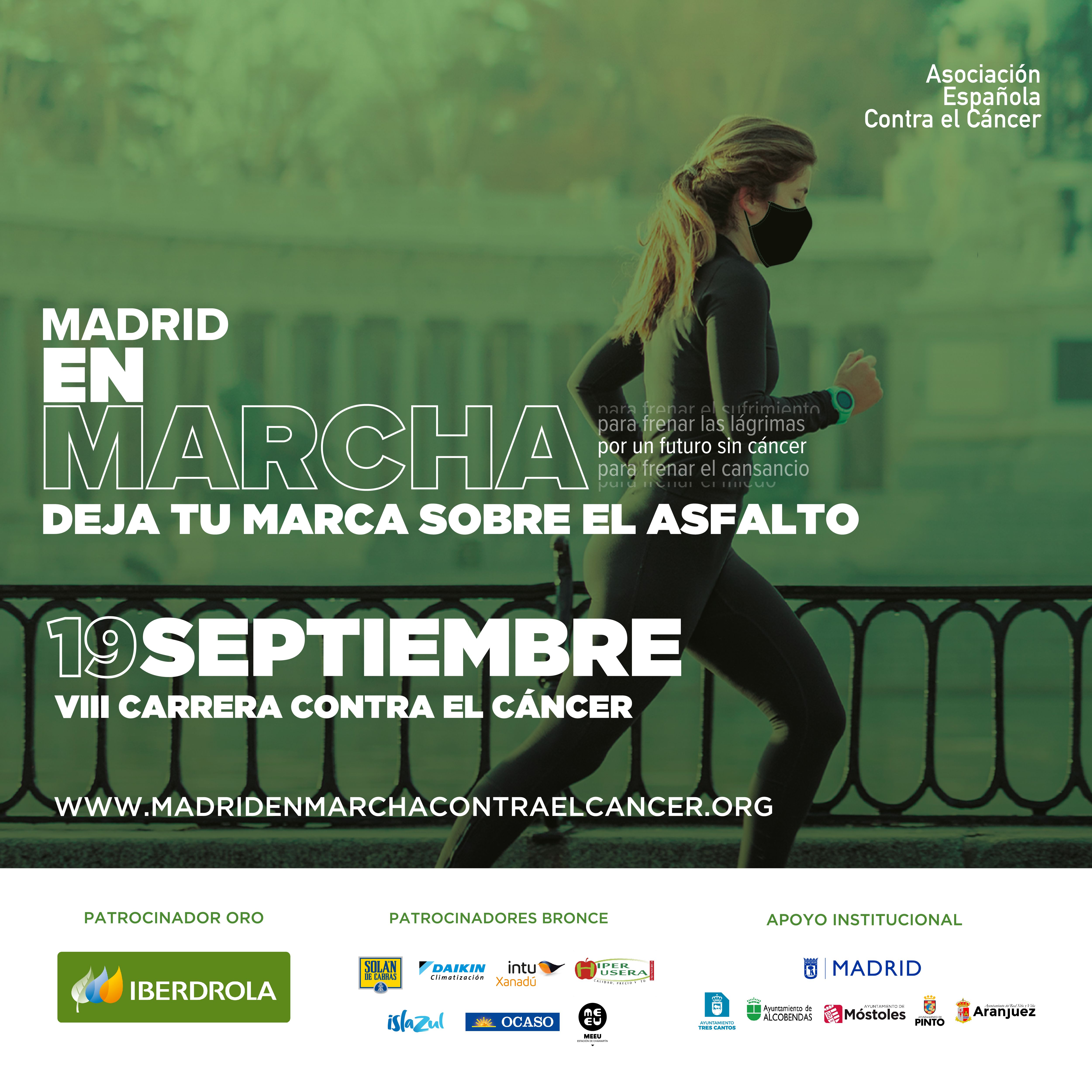 Apúntate ya a la carrera en marcha contra el cáncer