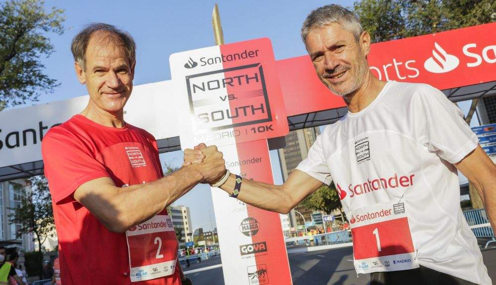 Abel Antón y Martín Fiz, dos campeones del mundo, dos capitanes de lujo.
