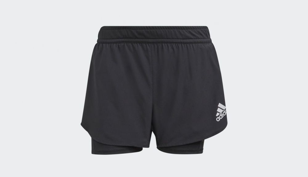 Pantalon corto Fast Primeblue Two in One Negro GN4409 01 laydown ok Pantalon corto Fast Primeblue Two in One Negro GN4409 01 laydown ok