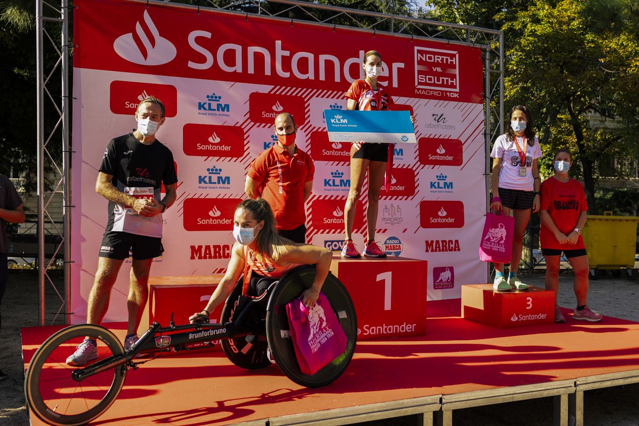 Imagen del pódium en categoría femenina.