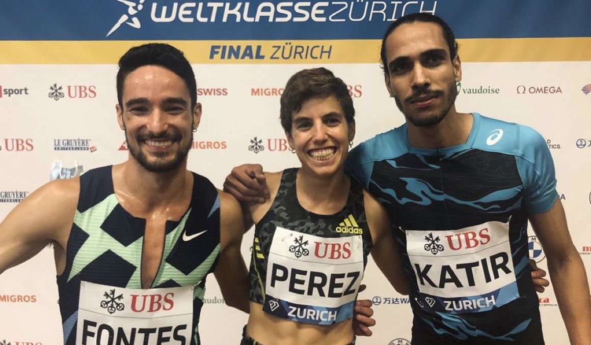 Los tres españoles en la zona mixta de la Diamond League de Zurich