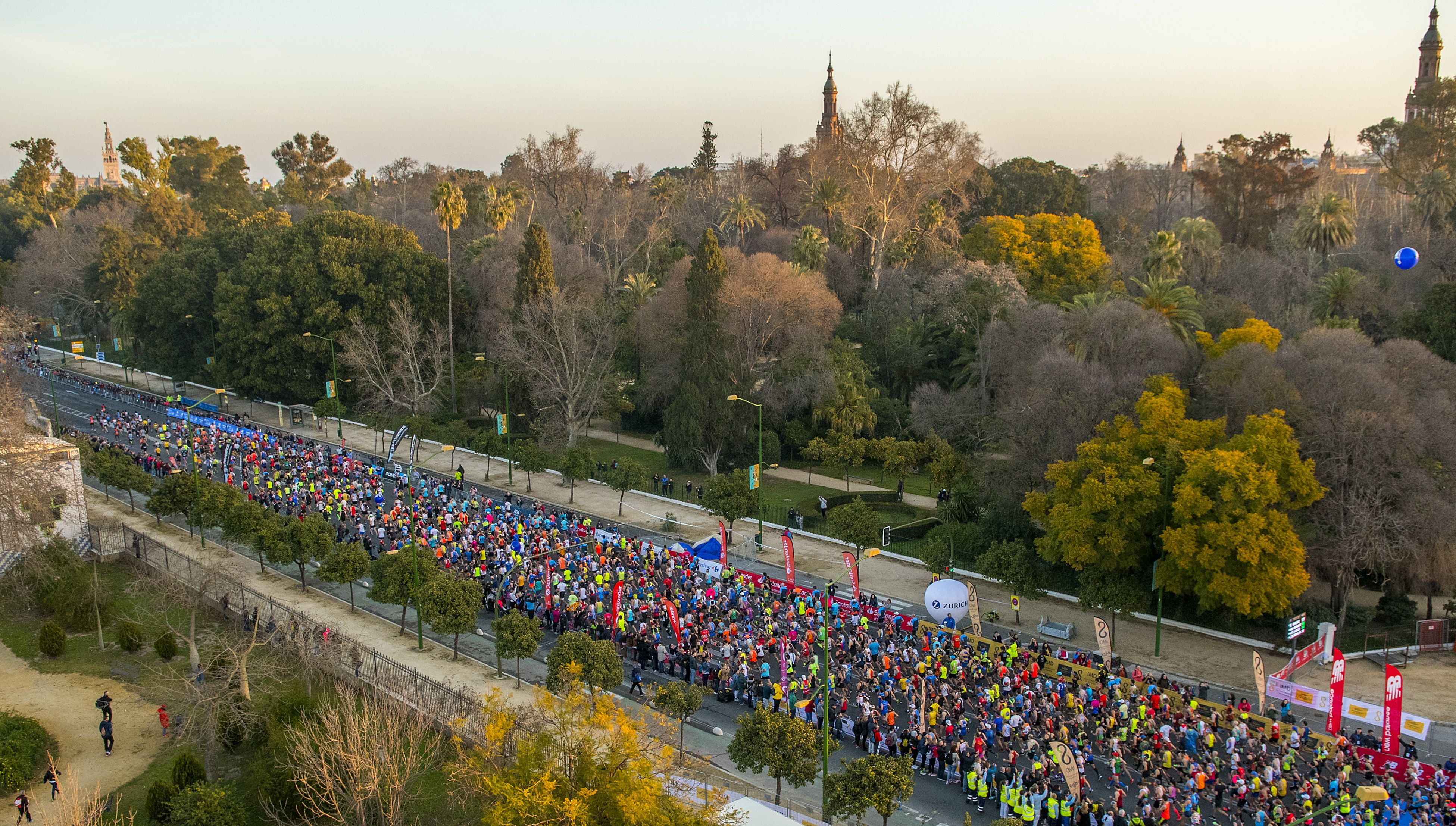 EL Zurich Maratón de Sevilla se celebrará el próximo domingo 20 de febrero de 2022. JUANJO ÚBEDA.