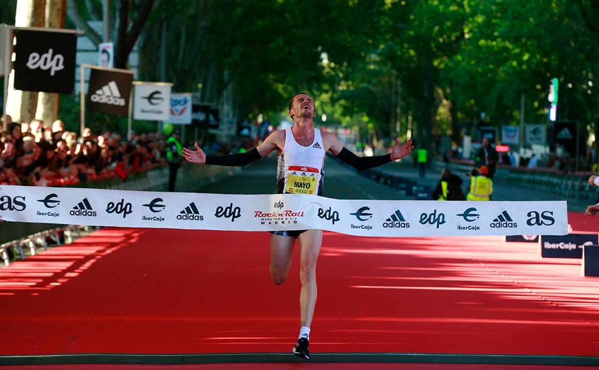 Carlos Mayo fue el ganador de la última edición del 10K de las EDP Rock 'n' Roll Running Series Madrid. MAPOMA