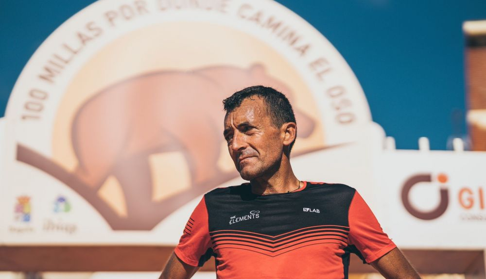 Miguel Heras en la meta de las «100 millas por donde camina el oso» Miguel Heras en la meta de las «100 millas por donde camina el oso»