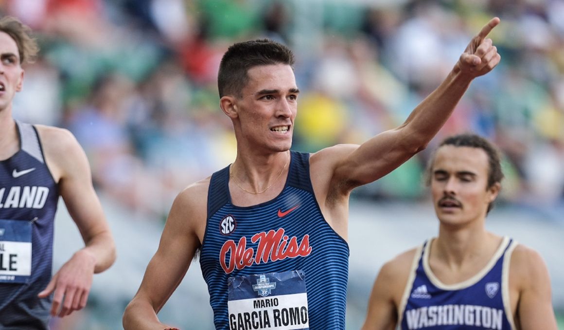 Mario García Romo se ha estrenado con un buen noveno puesto en el cross de la NCAA. OLE MISS.