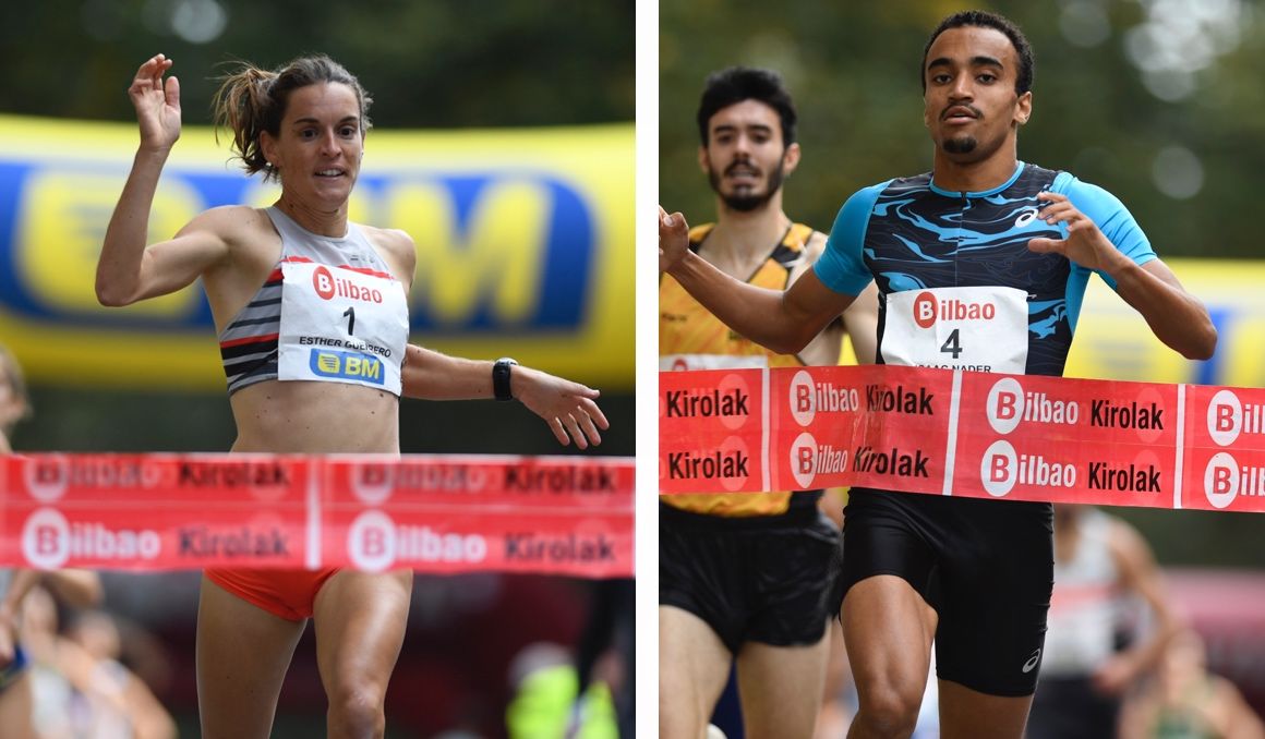 Esther Guerrero e Isaac Nader han sido los vencedores de la XV Milla Internacional de Bilbao. FOTORUNNERS.