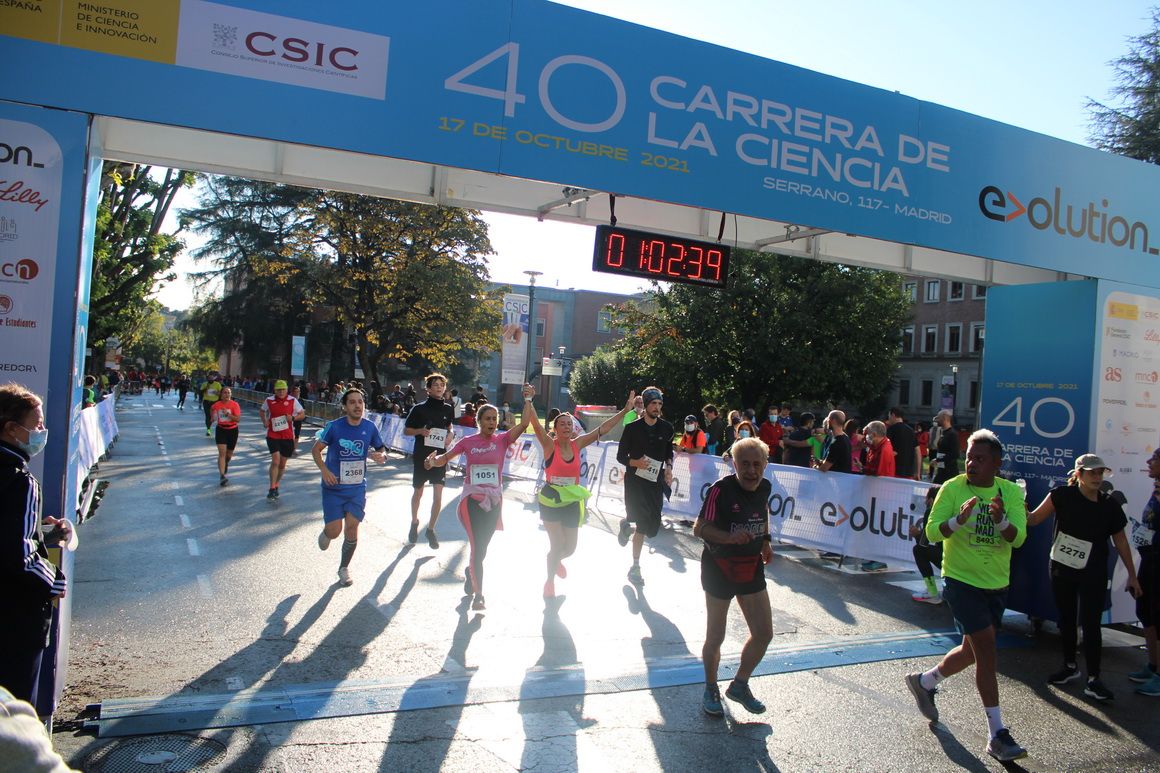 Llegada a meta en la 40 Carrera de la Ciencia