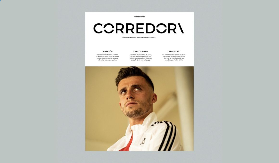 Así es la portada de la revista Corredor en la que Carlos Mayo es el protagonista.