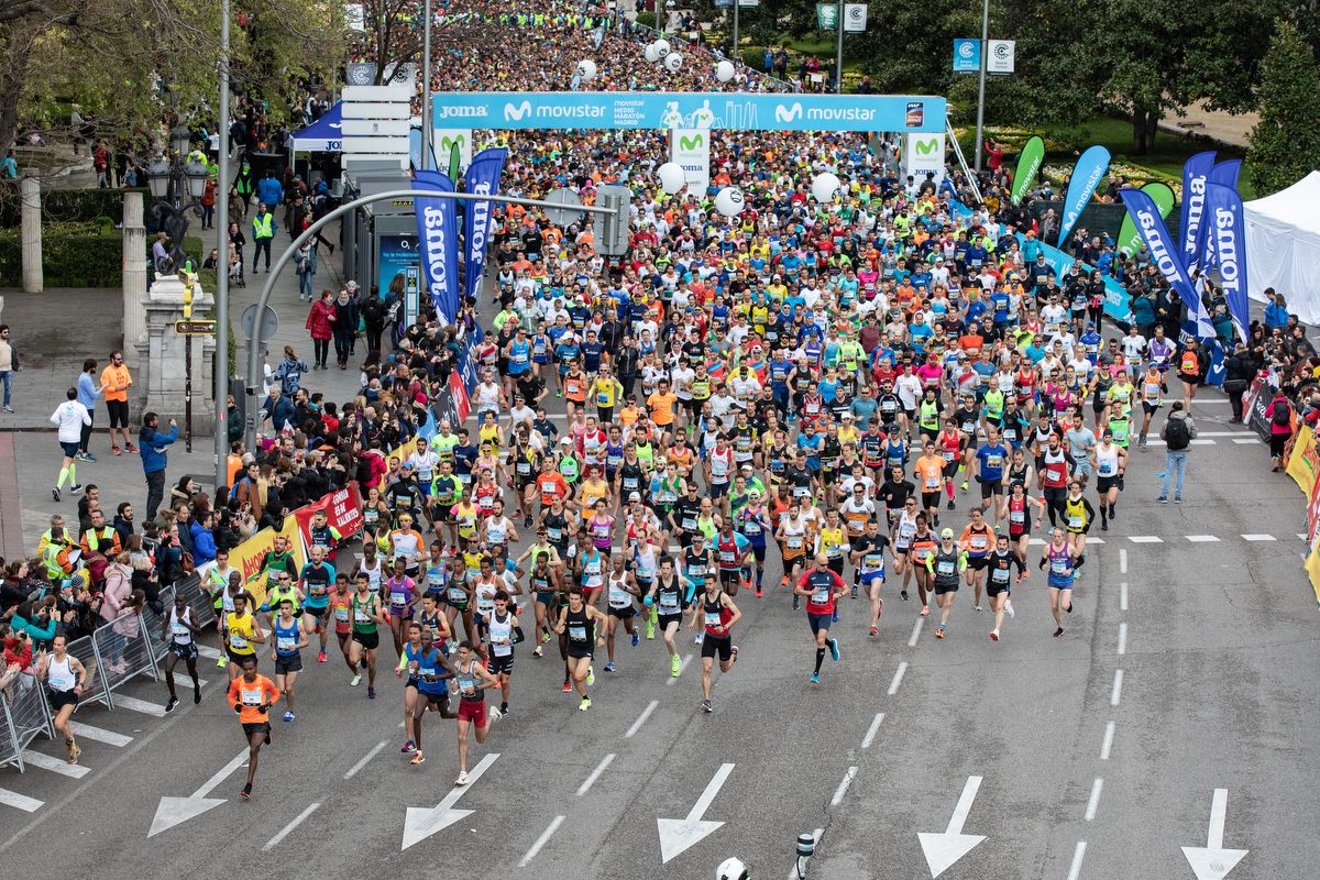 Una imagen del Movistar Medio Maratón de Madrid.