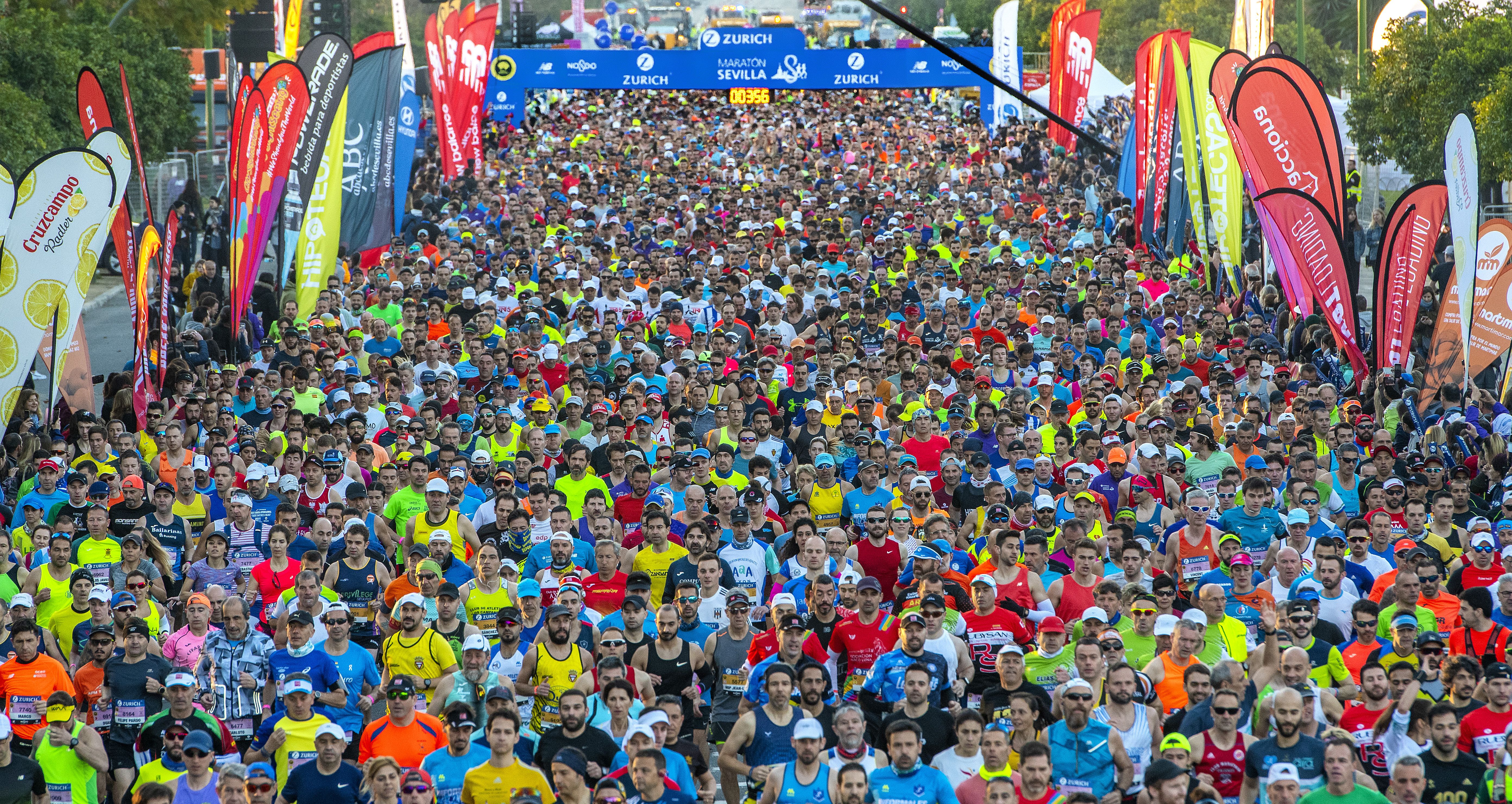 Una imagen del Zurich Maratón de Sevilla, que se celebrará el 20 de febrero de 2022. ORGANIZACIÓN.