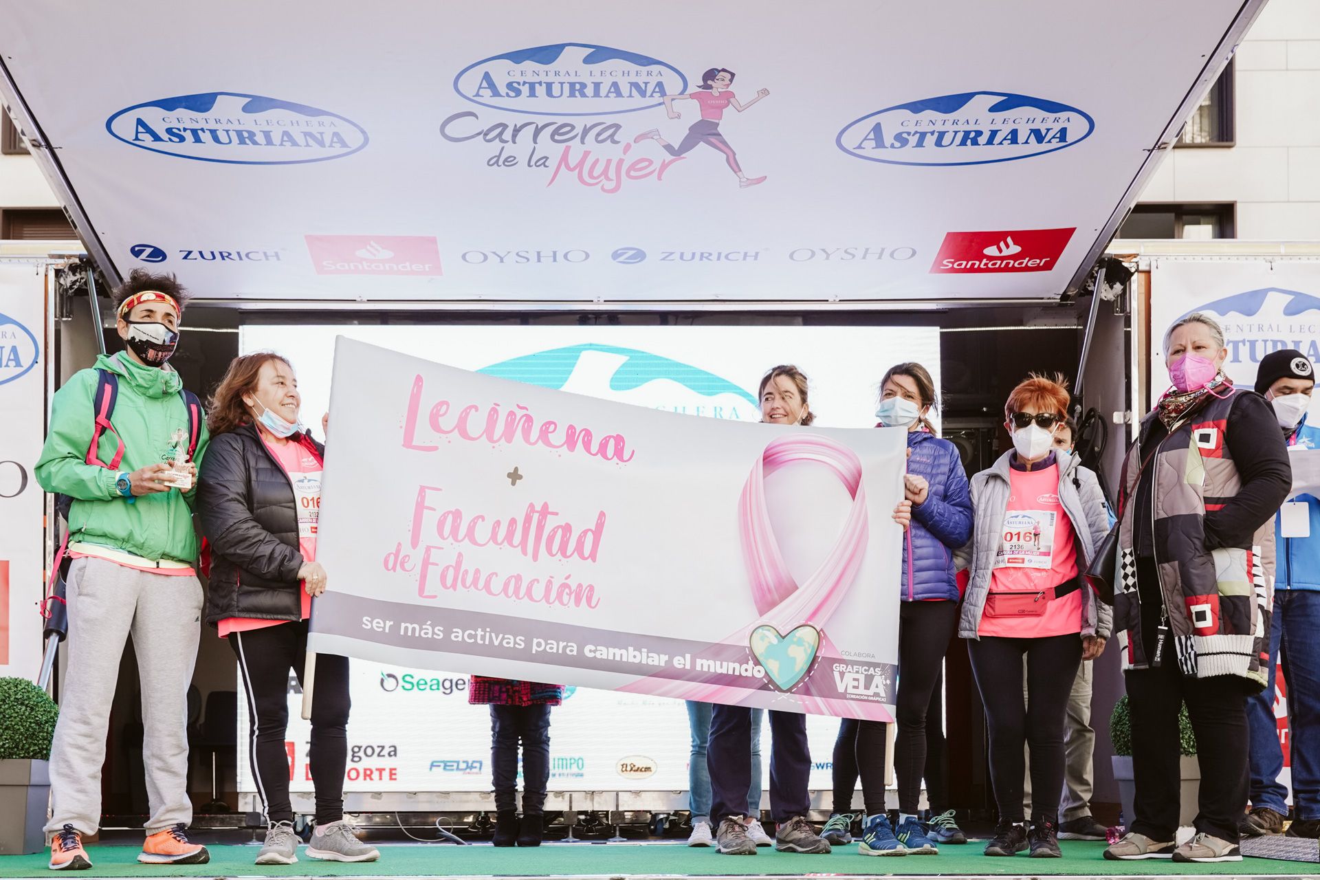 Las mejores fotos de la Carrera de la Mujer Central Lechera Asturiana Zaragoza 2021 (CEREMONIAS DE PREMIACIÓN)