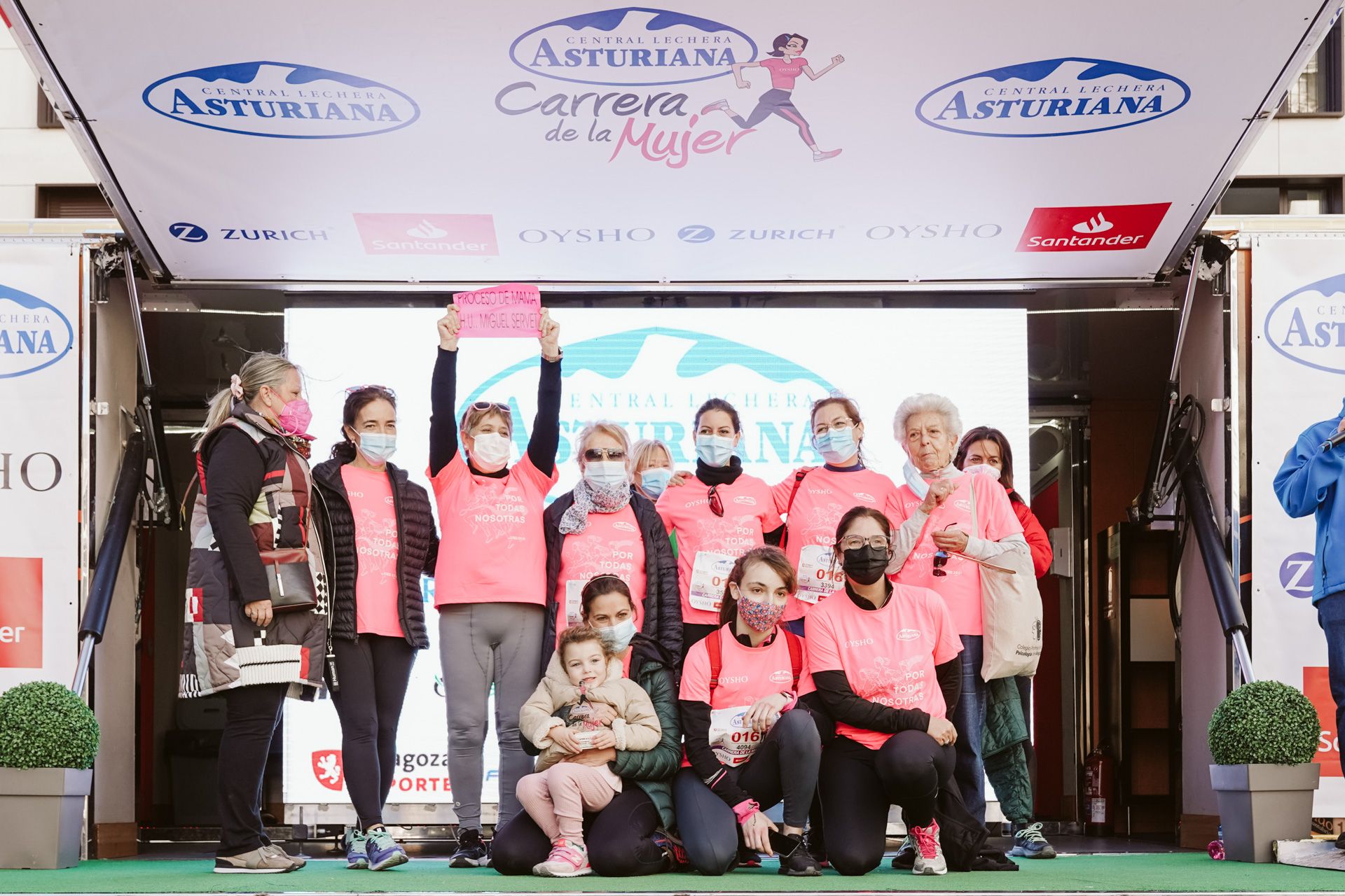 Las mejores fotos de la Carrera de la Mujer Central Lechera Asturiana Zaragoza 2021 (CEREMONIAS DE PREMIACIÓN)
