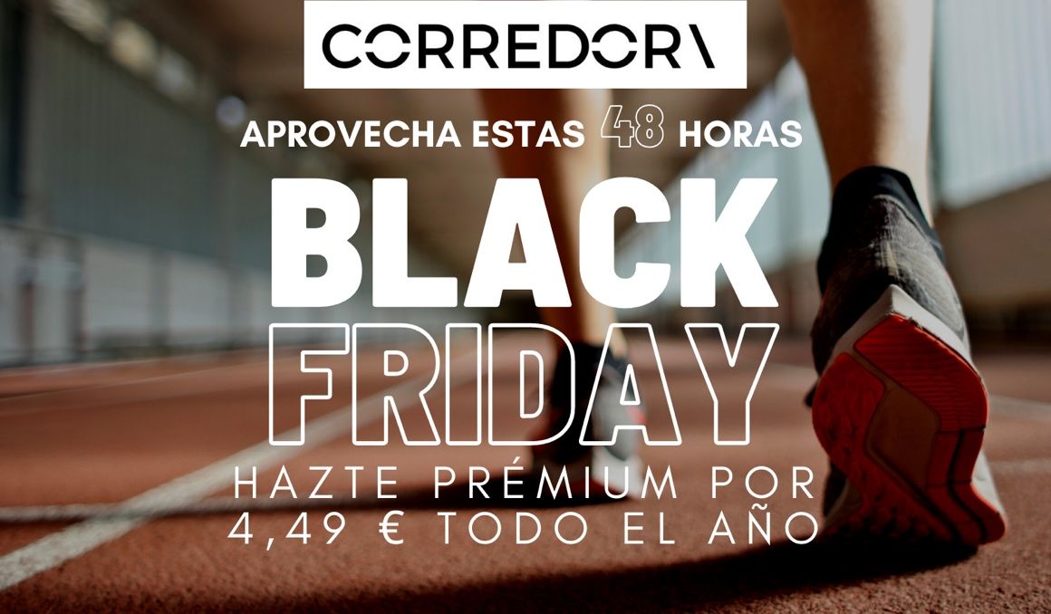 Oferta Black Friday de la revista Corredor por solo 4,49€ al año.