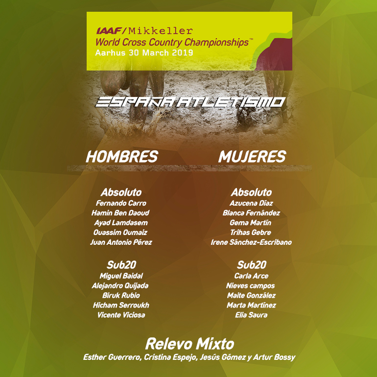 Esta es la selección española para el Campeonato del Mundo de Cross