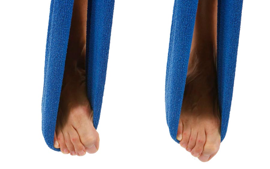 Dedos móviles para conseguir un pie hábil