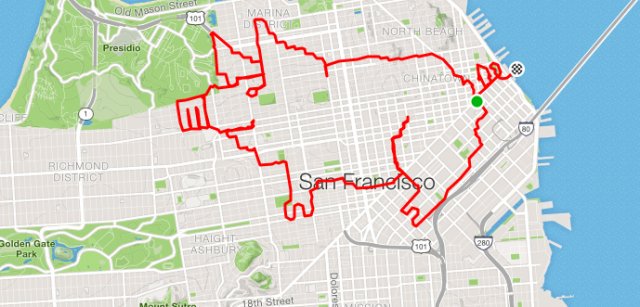 Porque corriendo también se puede dibujar
