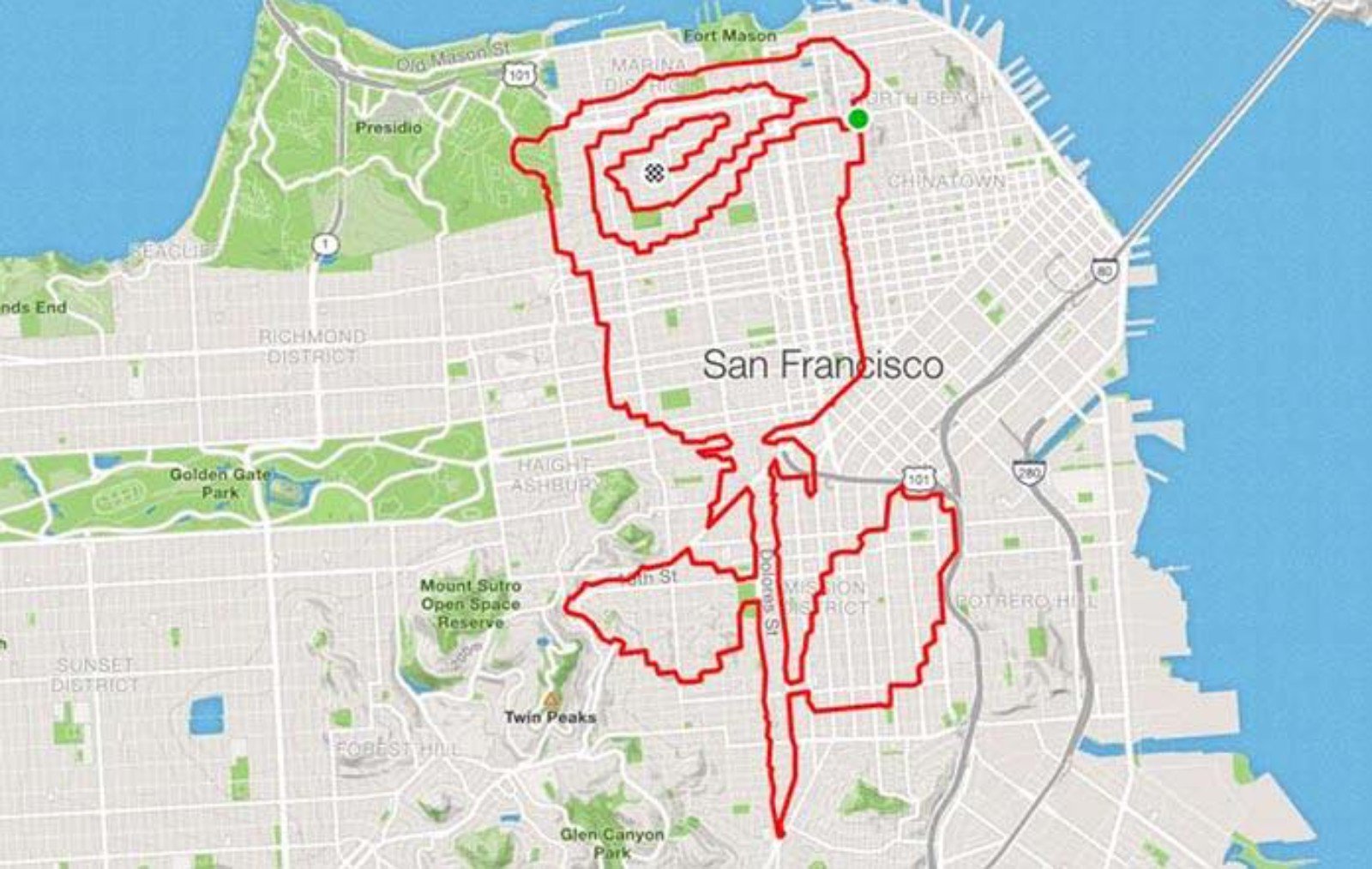 Porque corriendo también se puede dibujar