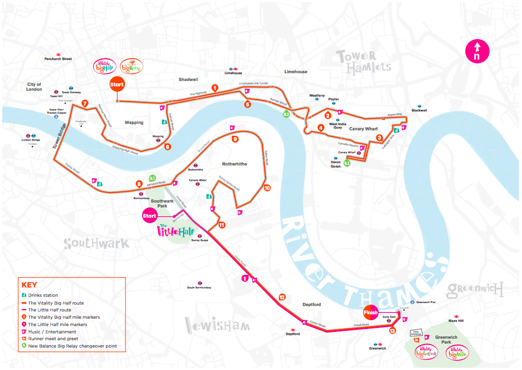 Los dos medios maratones de Londres