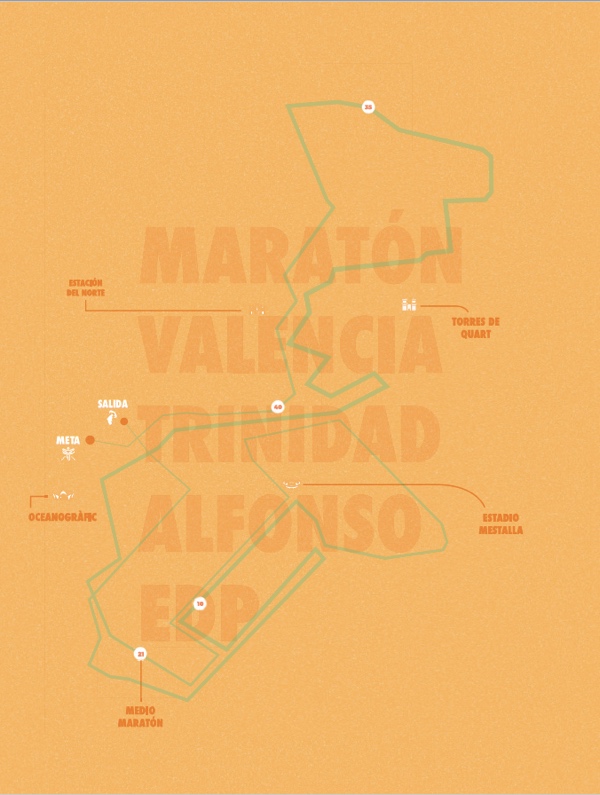 Así es el recorrido del Maratón de Valencia