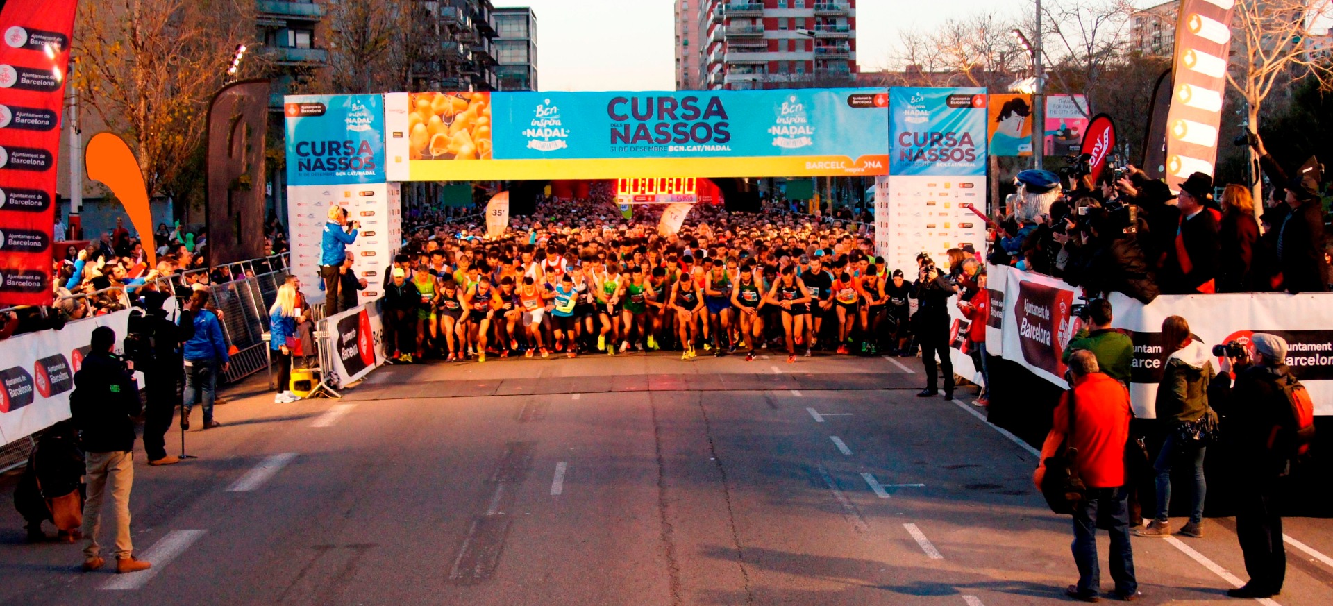 La carrera de Nochevieja en Barcelona
